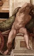 Michelangelo Buonarroti Ignudo oil painting artist